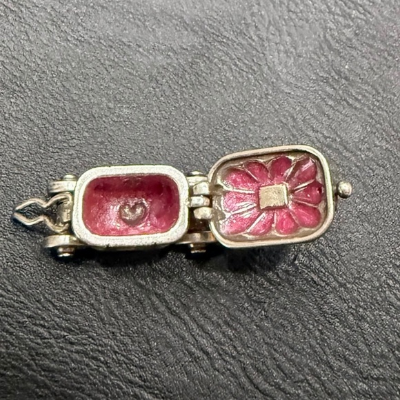 RARE!!! Brighton "CINDERELLA'S COACH" Working Hinge & Latch! Pink Enamel Inside! - Picture 2 of 4